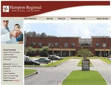 Tablet Screenshot of hamptonregional.com